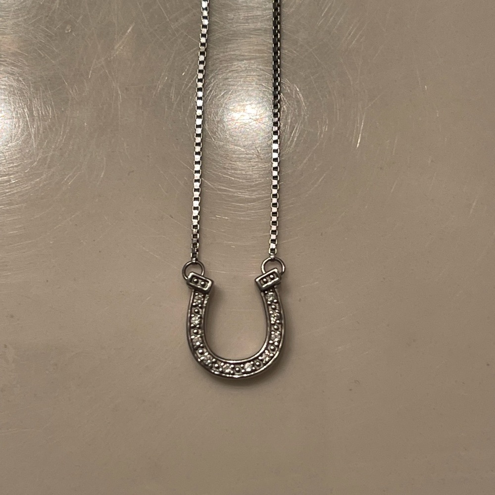 Kelly Herd Sterling Silver Horseshoe Necklace $125.00